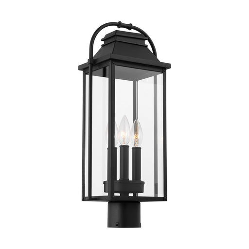 Myhouse Lighting Visual Comfort Studio - OL13207TXB - Three Light Outdoor Post Lantern - Wellsworth - Textured Black