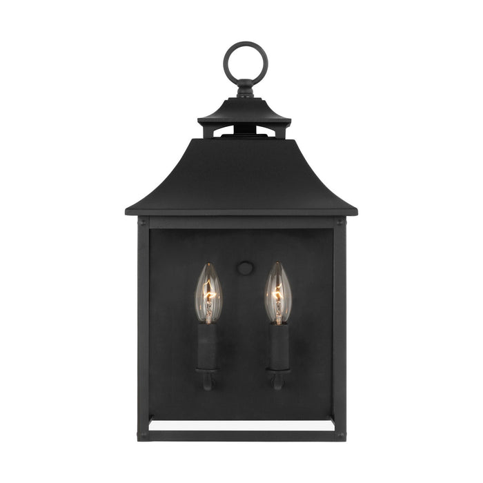 Myhouse Lighting Visual Comfort Studio - OL14400TXB - Two Light Outdoor Wall Sconce - Galena - Textured Black