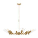 Myhouse Lighting Visual Comfort Studio - TC1166BBS - Six Light Chandelier - Mezzo - Burnished Brass