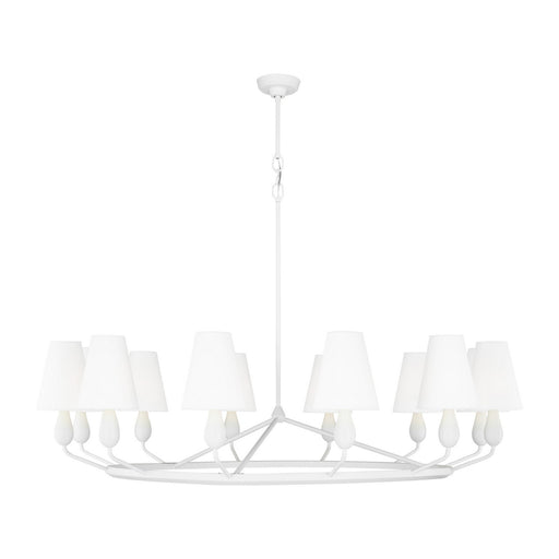 Myhouse Lighting Visual Comfort Studio - TC11712MWT - 12 Light Chandelier - Ziba - Matte White