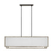 Myhouse Lighting Visual Comfort Studio - TFC1086WDO - Six Light Chandelier - Brockway - Weathered Oak Wood