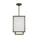 Myhouse Lighting Visual Comfort Studio - TFC1103WDO - Three Light Chandelier - Brockway - Weathered Oak Wood