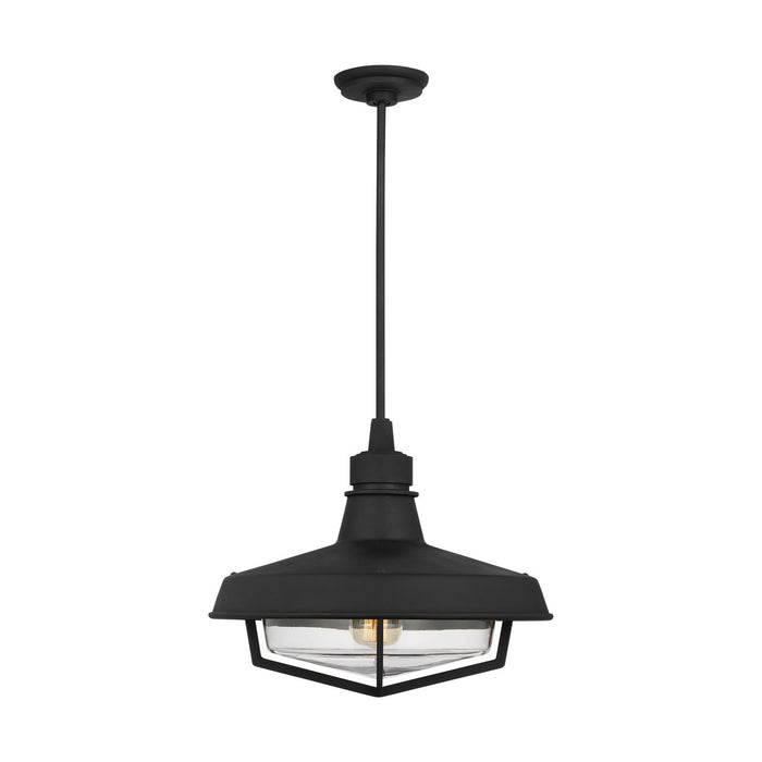 Myhouse Lighting Visual Comfort Studio - TO1021TXB - One Light Outdoor Pendant - Hollis - Textured Black