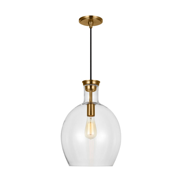 Myhouse Lighting Visual Comfort Studio - TP1151BBS - One Light Pendant - Vaso - Burnished Brass