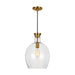 Myhouse Lighting Visual Comfort Studio - TP1151BBS - One Light Pendant - Vaso - Burnished Brass