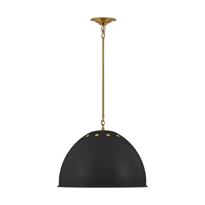 Myhouse Lighting Visual Comfort Studio - TP1171MBKBBS - One Light Pendant - Robbie - Midnight Black