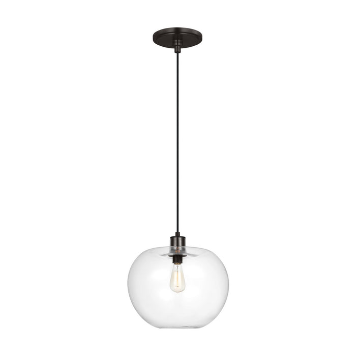 Myhouse Lighting Visual Comfort Studio - TP1201AI - One Light Pendant - Mela - Aged Iron