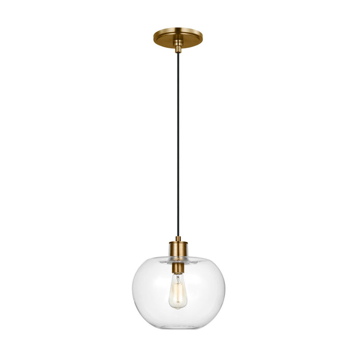 Myhouse Lighting Visual Comfort Studio - TP1211BBS - One Light Pendant - Mela - Burnished Brass