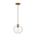 Myhouse Lighting Visual Comfort Studio - TP1211BBS - One Light Pendant - Mela - Burnished Brass