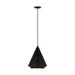 Myhouse Lighting Visual Comfort Studio - TP1231MBKBBS - One Light Pendant - Stanza - Midnight Black