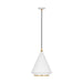 Myhouse Lighting Visual Comfort Studio - TP1231MWTBBS - One Light Pendant - Stanza - Matte White