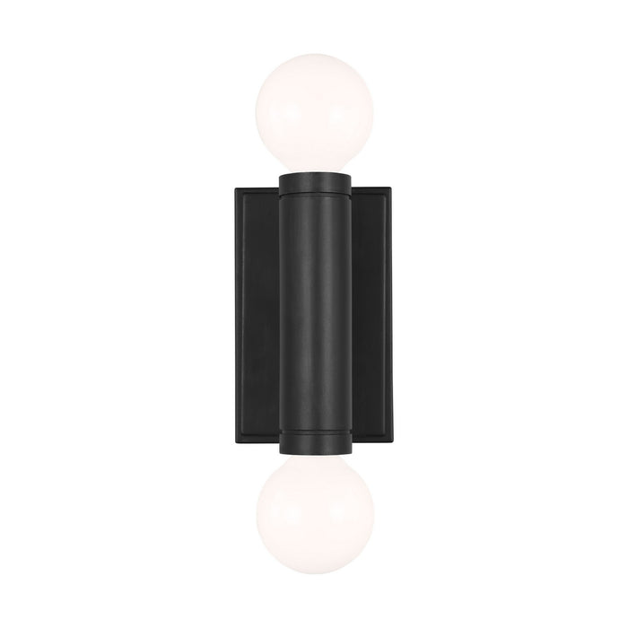 Myhouse Lighting Visual Comfort Studio - TW1042AI - Two Light Wall Sconce - Beckham Modern - Aged Iron