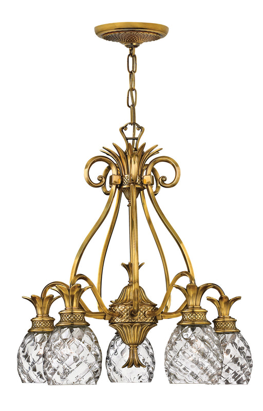 Myhouse Lighting Hinkley - 4885BB - LED Foyer Pendant - Plantation - Burnished Brass