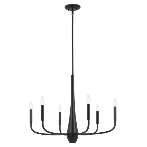 Myhouse Lighting Kichler - 52525BK - Six Light Chandelier - Deela - Black