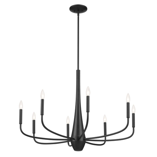 Myhouse Lighting Kichler - 52526BK - Eight Light Chandelier - Deela - Black