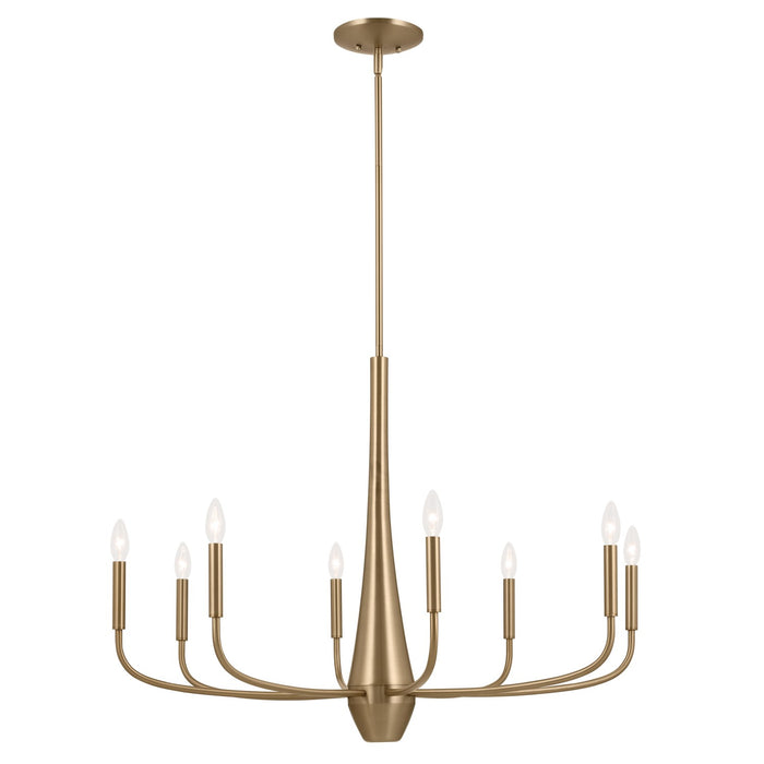 Myhouse Lighting Kichler - 52526CPZ - Eight Light Chandelier - Deela - Champagne Bronze