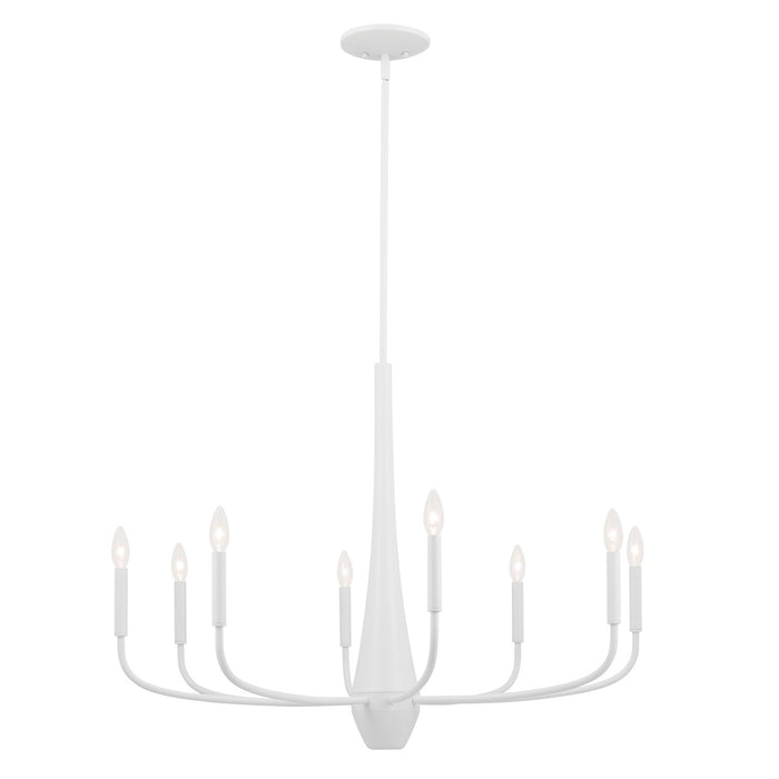 Myhouse Lighting Kichler - 52526WH - Eight Light Chandelier - Deela - White