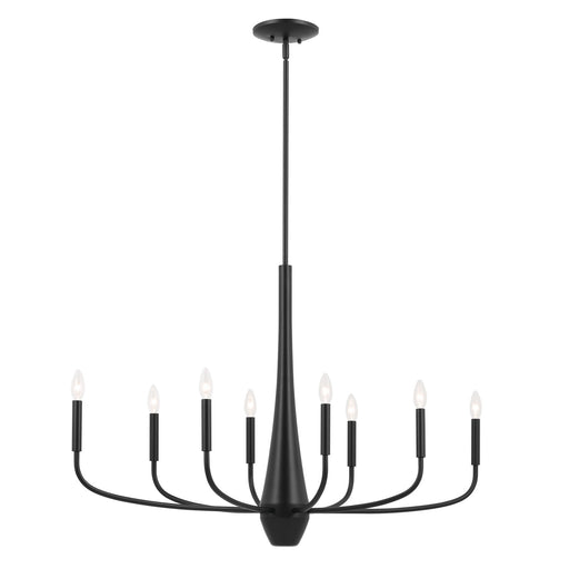 Myhouse Lighting Kichler - 52528BK - Eight Light Chandelier - Deela - Black