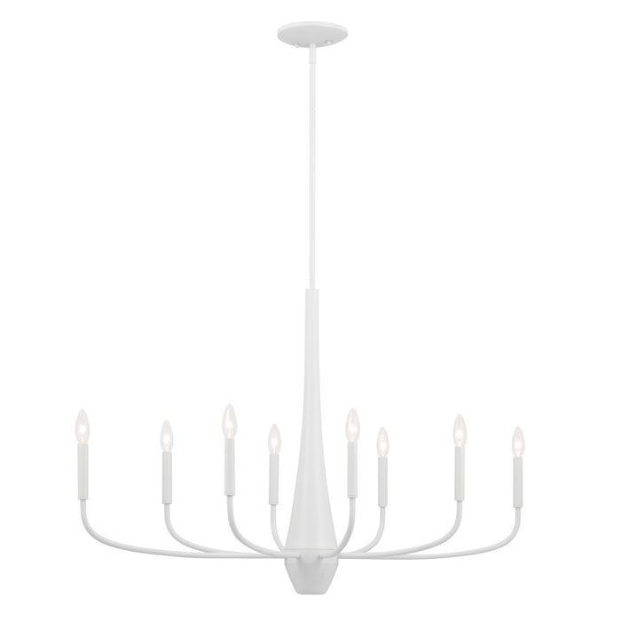 Myhouse Lighting Kichler - 52528WH - Eight Light Chandelier - Deela - White