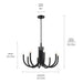 Myhouse Lighting Kichler - 52550BK - Eight Light Chandelier - Odensa - Black