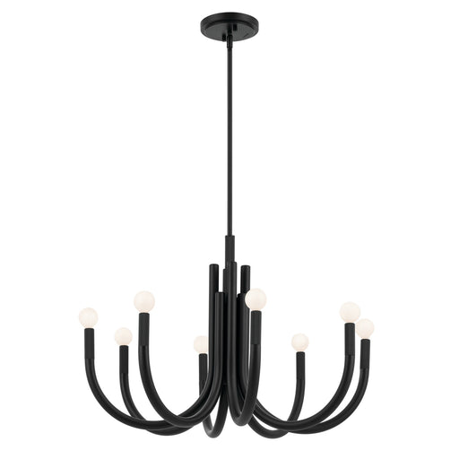 Myhouse Lighting Kichler - 52550BK - Eight Light Chandelier - Odensa - Black