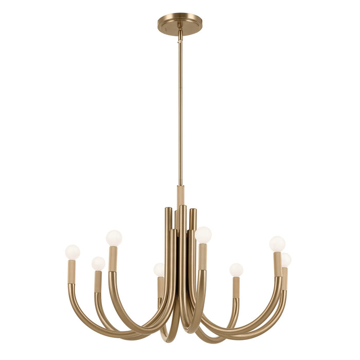 Myhouse Lighting Kichler - 52550CPZ - Eight Light Chandelier - Odensa - Champagne Bronze