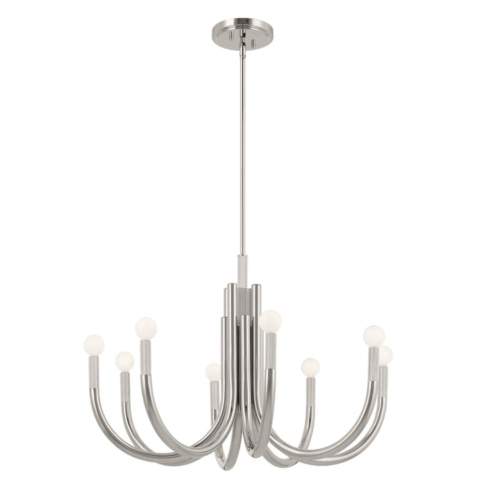 Myhouse Lighting Kichler - 52550PN - Eight Light Chandelier - Odensa - Polished Nickel