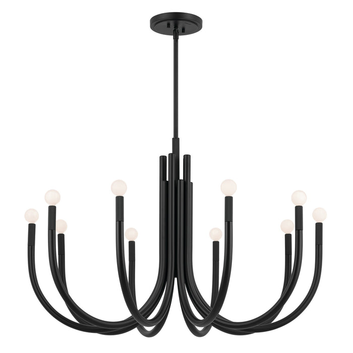 Myhouse Lighting Kichler - 52551BK - Ten Light Chandelier - Odensa - Black