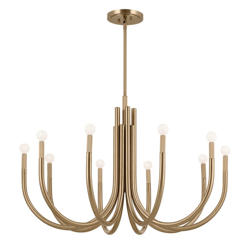 Myhouse Lighting Kichler - 52551CPZ - Ten Light Chandelier - Odensa - Champagne Bronze