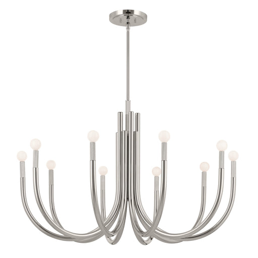 Myhouse Lighting Kichler - 52551PN - Ten Light Chandelier - Odensa - Polished Nickel