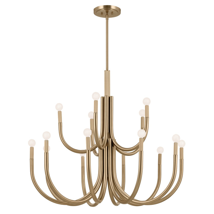 Myhouse Lighting Kichler - 52552CPZ - 15 Light Chandelier - Odensa - Champagne Bronze