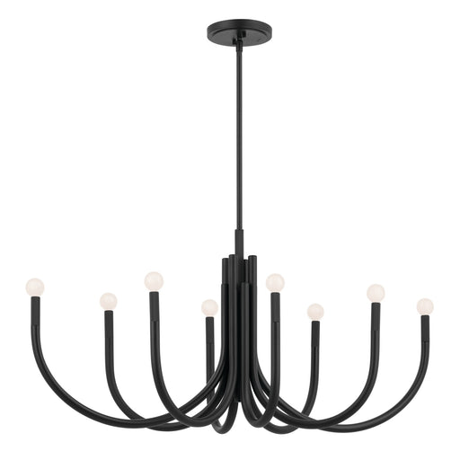 Myhouse Lighting Kichler - 52553BK - Eight Light Chandelier - Odensa - Black