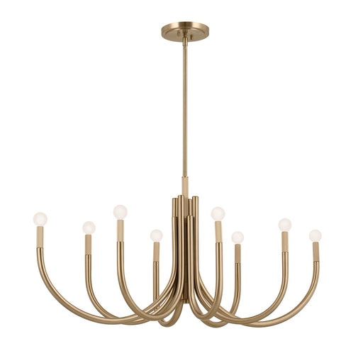 Myhouse Lighting Kichler - 52553CPZ - Eight Light Chandelier - Odensa - Champagne Bronze