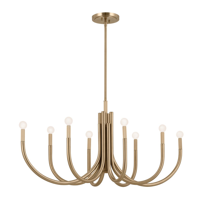 Myhouse Lighting Kichler - 52553CPZ - Eight Light Chandelier - Odensa - Champagne Bronze