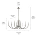 Myhouse Lighting Kichler - 52553PN - Eight Light Chandelier - Odensa - Polished Nickel