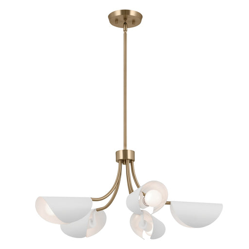 Myhouse Lighting Kichler - 52558CPZWH - Five Light Chandelier/Semi Flush - Arcus - Champagne Bronze