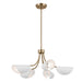 Myhouse Lighting Kichler - 52558CPZWH - Five Light Chandelier/Semi Flush - Arcus - Champagne Bronze