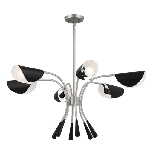 Myhouse Lighting Kichler - 52559SN - Six Light Chandelier - Arcus - Satin Nickel