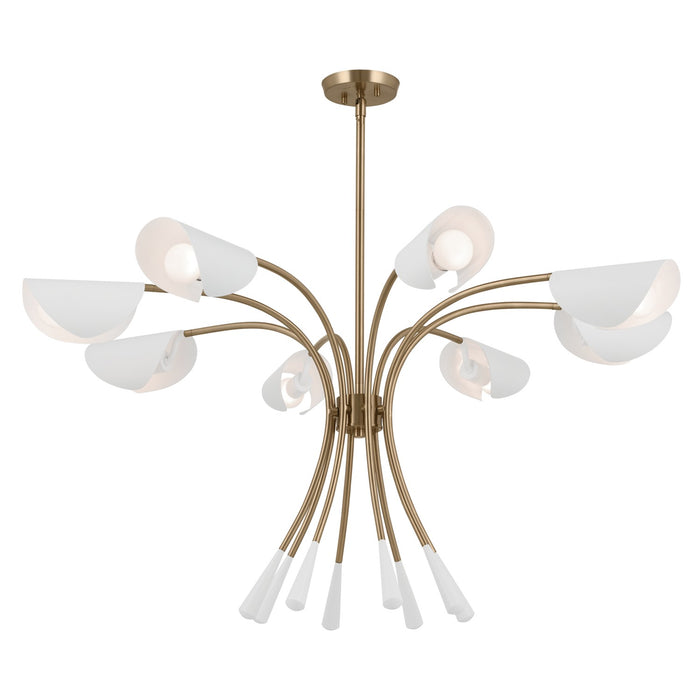 Myhouse Lighting Kichler - 52560CPZWH - Eight Light Chandelier - Arcus - Champagne Bronze