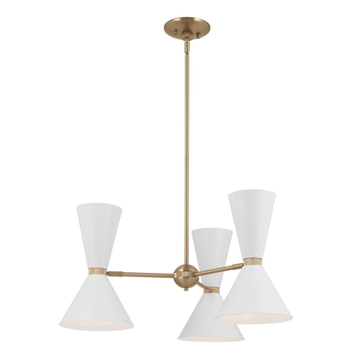 Myhouse Lighting Kichler - 52565CPZWH - Six Light Chandelier - Phix - Champagne Bronze