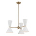 Myhouse Lighting Kichler - 52565CPZWH - Six Light Chandelier - Phix - Champagne Bronze