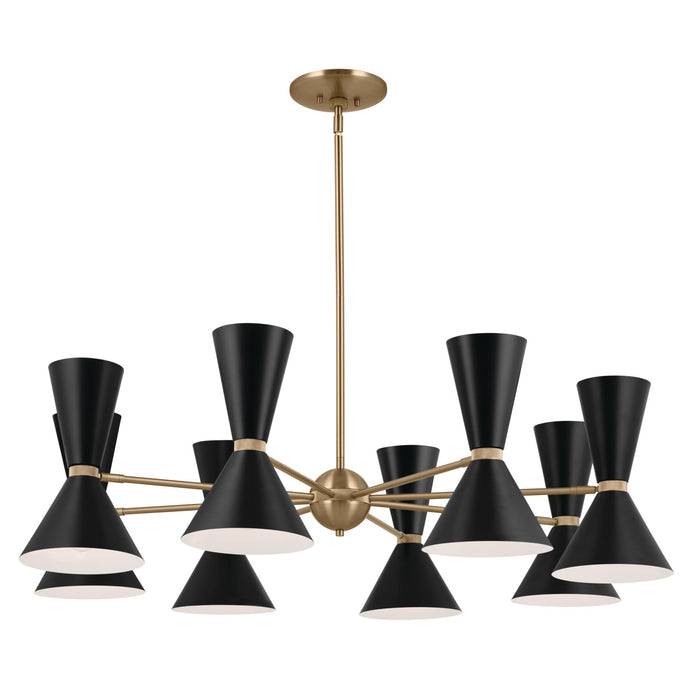 Myhouse Lighting Kichler - 52567CPZBK - 16 Light Chandelier - Phix - Champagne Bronze