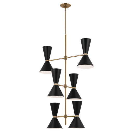 Myhouse Lighting Kichler - 52568CPZBK - 12 Light Foyer Chandelier - Phix - Champagne Bronze