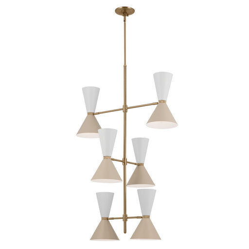 Myhouse Lighting Kichler - 52568CPZGRG - 12 Light Foyer Chandelier - Phix - Champagne Bronze