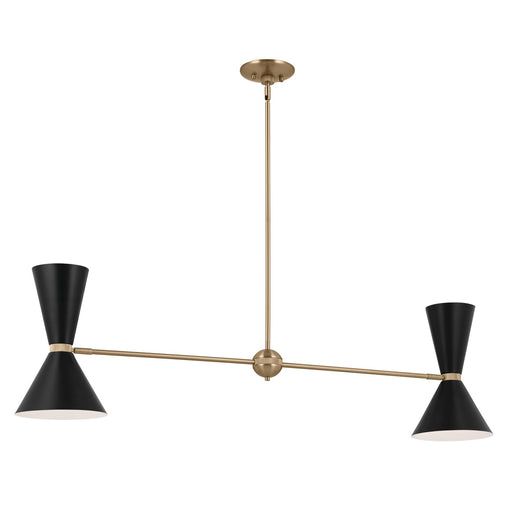 Myhouse Lighting Kichler - 52569CPZBK - Four Light Linear Chandelier - Phix - Champagne Bronze