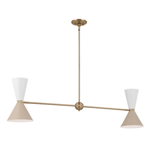 Myhouse Lighting Kichler - 52569CPZGRG - Four Light Linear Chandelier - Phix - Champagne Bronze