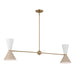 Myhouse Lighting Kichler - 52569CPZGRG - Four Light Linear Chandelier - Phix - Champagne Bronze