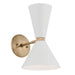 Myhouse Lighting Kichler - 52570CPZWH - Two Light Wall Sconce - Phix - Champagne Bronze