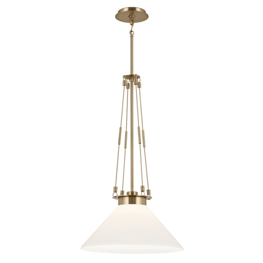 Myhouse Lighting Kichler - 52581CPZ - One Light Pendant - Albers - Champagne Bronze