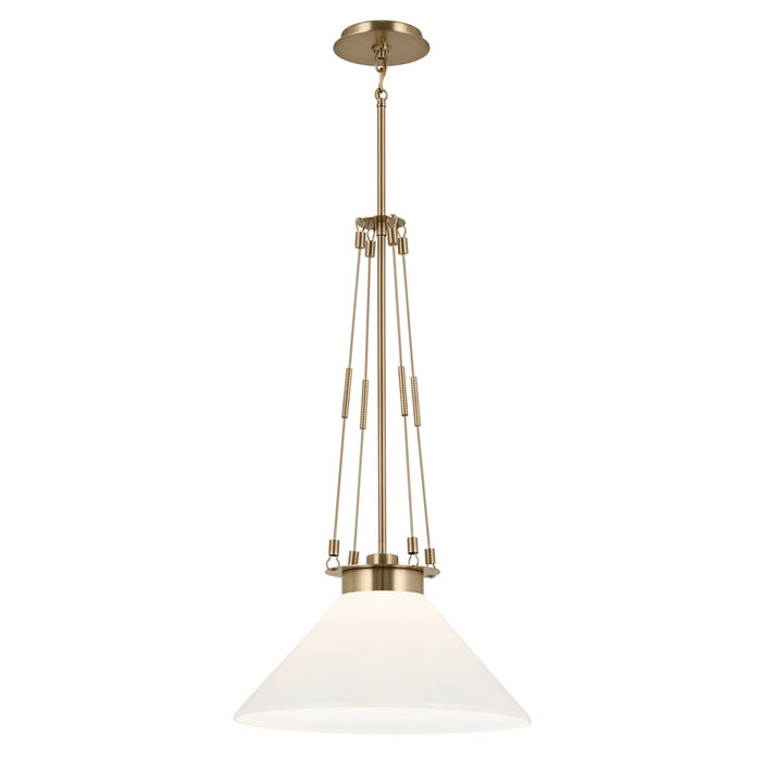 Myhouse Lighting Kichler - 52581CPZ - One Light Pendant - Albers - Champagne Bronze